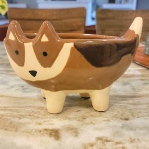 Dog succulent planter